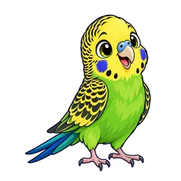 Ilustração de Periquito-australiano