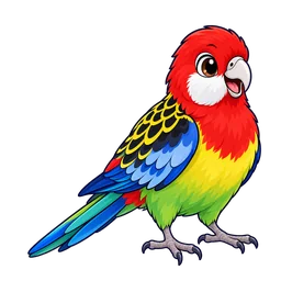 Ilustração de Rosela-exímia