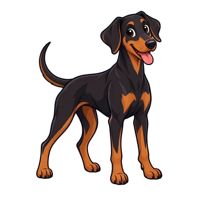 Ilustração de Doberman