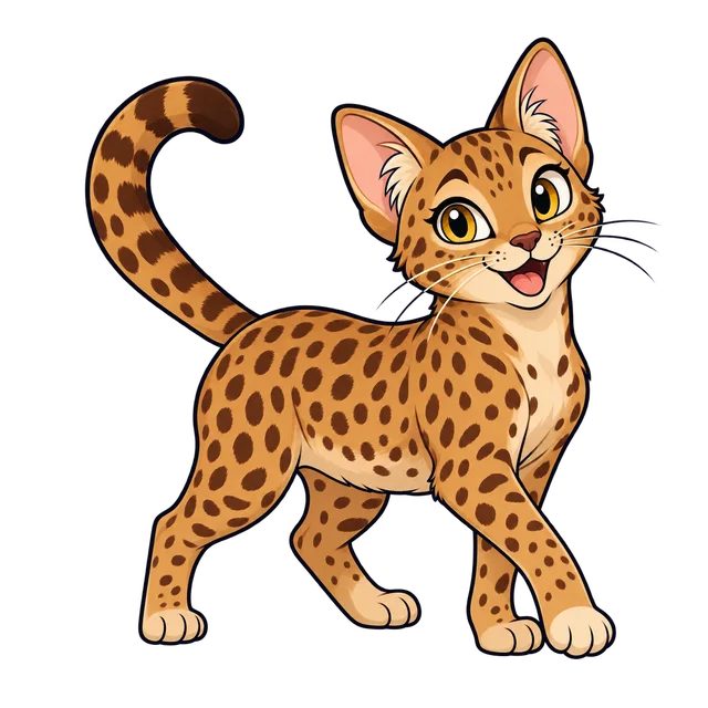 Ilustração de Ocicat